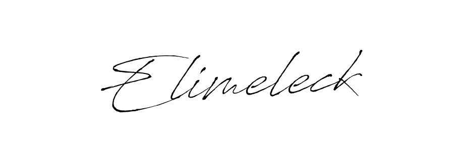 Design your own signature with our free online signature maker. With this signature software, you can create a handwritten (Antro_Vectra) signature for name Elimeleck. Elimeleck signature style 6 images and pictures png