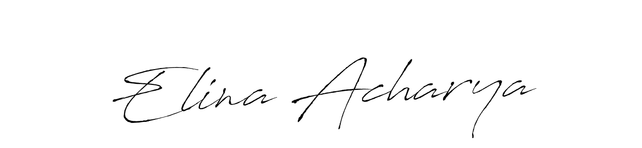 It looks lik you need a new signature style for name Elina Acharya. Design unique handwritten (Antro_Vectra) signature with our free signature maker in just a few clicks. Elina Acharya signature style 6 images and pictures png