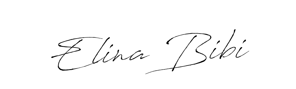 Create a beautiful signature design for name Elina Bibi. With this signature (Antro_Vectra) fonts, you can make a handwritten signature for free. Elina Bibi signature style 6 images and pictures png