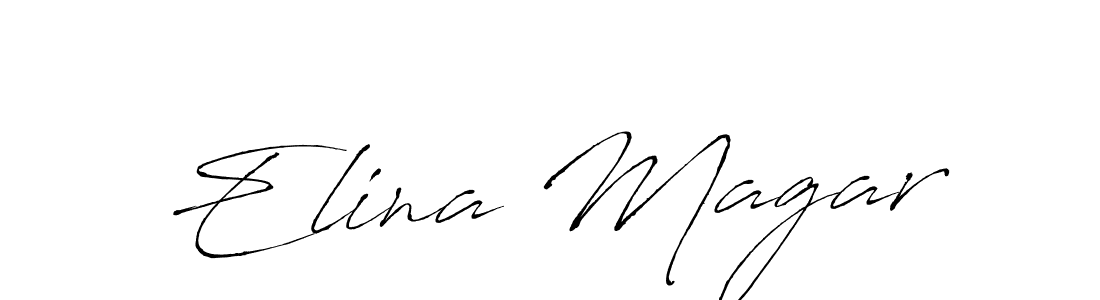Use a signature maker to create a handwritten signature online. With this signature software, you can design (Antro_Vectra) your own signature for name Elina Magar. Elina Magar signature style 6 images and pictures png