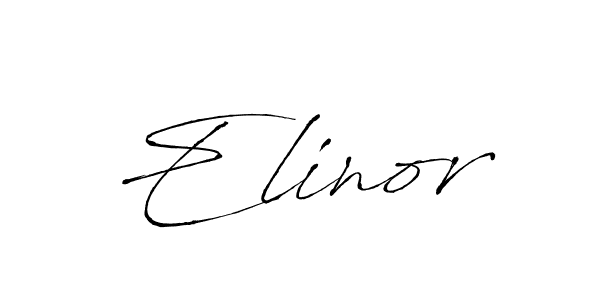 Create a beautiful signature design for name Elinor. With this signature (Antro_Vectra) fonts, you can make a handwritten signature for free. Elinor signature style 6 images and pictures png