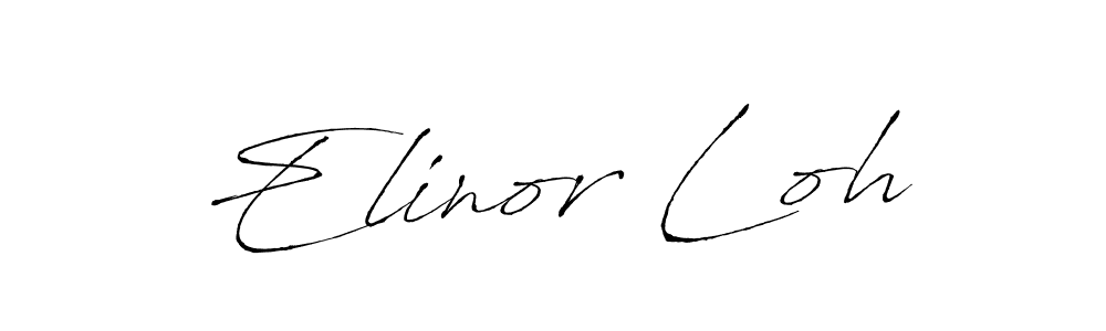 Design your own signature with our free online signature maker. With this signature software, you can create a handwritten (Antro_Vectra) signature for name Elinor Loh. Elinor Loh signature style 6 images and pictures png