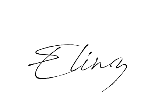 Best and Professional Signature Style for Elinz. Antro_Vectra Best Signature Style Collection. Elinz signature style 6 images and pictures png