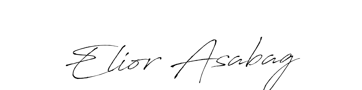 Make a beautiful signature design for name Elior Asabag. With this signature (Antro_Vectra) style, you can create a handwritten signature for free. Elior Asabag signature style 6 images and pictures png