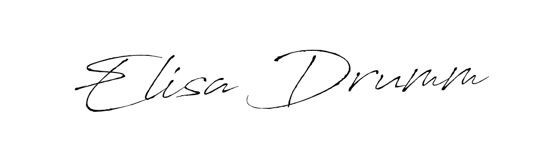 Also we have Elisa Drumm name is the best signature style. Create professional handwritten signature collection using Antro_Vectra autograph style. Elisa Drumm signature style 6 images and pictures png