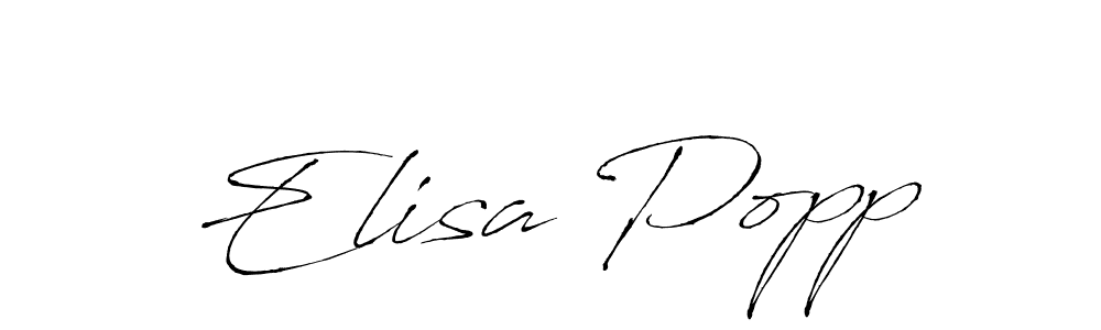 Use a signature maker to create a handwritten signature online. With this signature software, you can design (Antro_Vectra) your own signature for name Elisa Popp. Elisa Popp signature style 6 images and pictures png