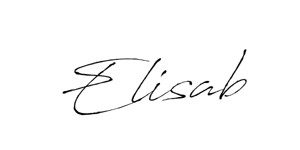 How to make Elisab name signature. Use Antro_Vectra style for creating short signs online. This is the latest handwritten sign. Elisab signature style 6 images and pictures png