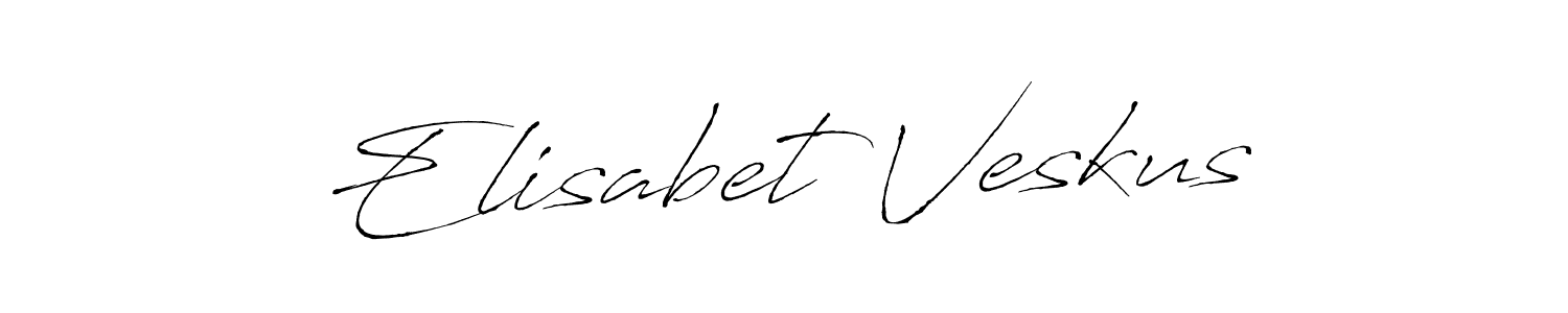 You should practise on your own different ways (Antro_Vectra) to write your name (Elisabet Veskus) in signature. don't let someone else do it for you. Elisabet Veskus signature style 6 images and pictures png