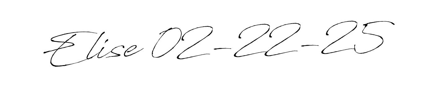 You should practise on your own different ways (Antro_Vectra) to write your name (Elise 02-22-25) in signature. don't let someone else do it for you. Elise 02-22-25 signature style 6 images and pictures png