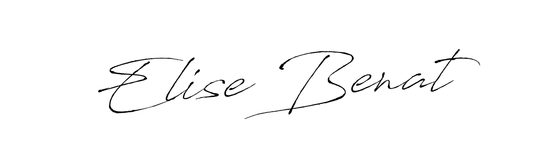 How to make Elise Benat signature? Antro_Vectra is a professional autograph style. Create handwritten signature for Elise Benat name. Elise Benat signature style 6 images and pictures png