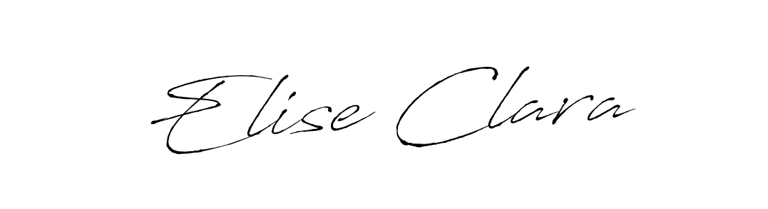 The best way (Antro_Vectra) to make a short signature is to pick only two or three words in your name. The name Elise Clara include a total of six letters. For converting this name. Elise Clara signature style 6 images and pictures png