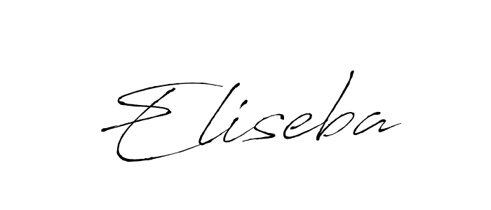 Make a beautiful signature design for name Eliseba. With this signature (Antro_Vectra) style, you can create a handwritten signature for free. Eliseba signature style 6 images and pictures png