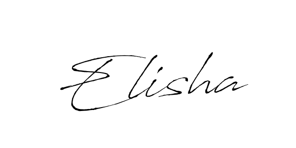 Design your own signature with our free online signature maker. With this signature software, you can create a handwritten (Antro_Vectra) signature for name Elisha. Elisha signature style 6 images and pictures png