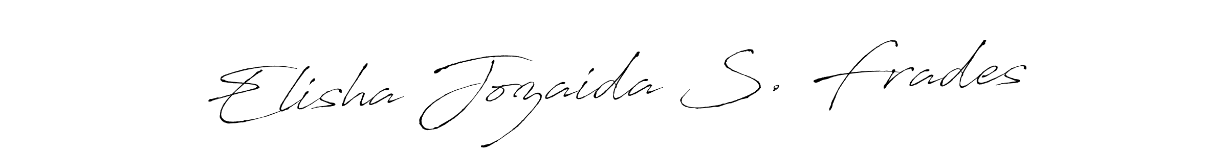 Also we have Elisha Jozaida S. Frades name is the best signature style. Create professional handwritten signature collection using Antro_Vectra autograph style. Elisha Jozaida S. Frades signature style 6 images and pictures png