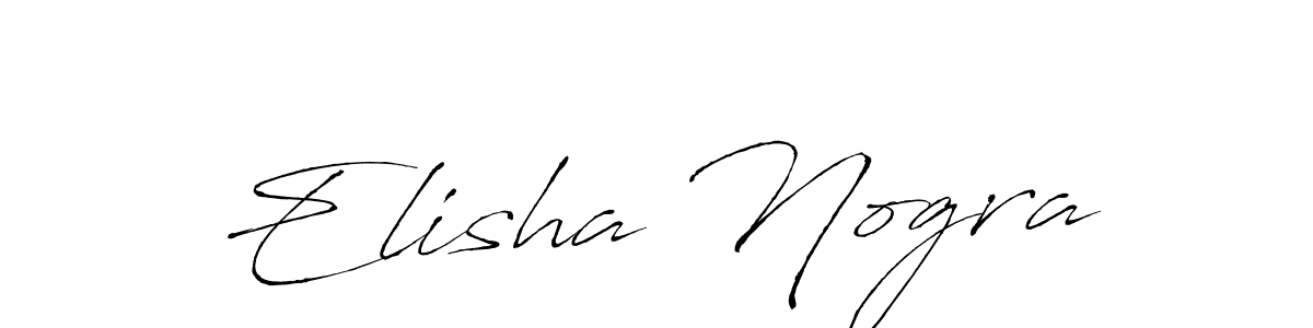 Design your own signature with our free online signature maker. With this signature software, you can create a handwritten (Antro_Vectra) signature for name Elisha Nogra. Elisha Nogra signature style 6 images and pictures png