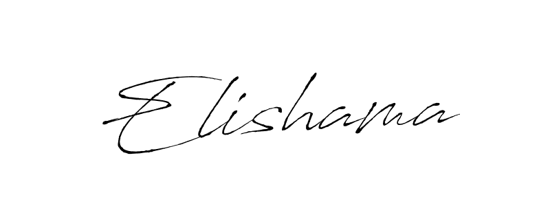 Design your own signature with our free online signature maker. With this signature software, you can create a handwritten (Antro_Vectra) signature for name Elishama. Elishama signature style 6 images and pictures png