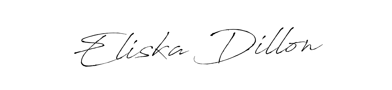 if you are searching for the best signature style for your name Eliska Dillon. so please give up your signature search. here we have designed multiple signature styles  using Antro_Vectra. Eliska Dillon signature style 6 images and pictures png