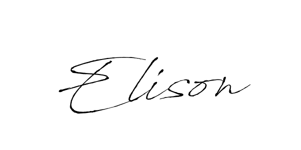 How to make Elison name signature. Use Antro_Vectra style for creating short signs online. This is the latest handwritten sign. Elison signature style 6 images and pictures png