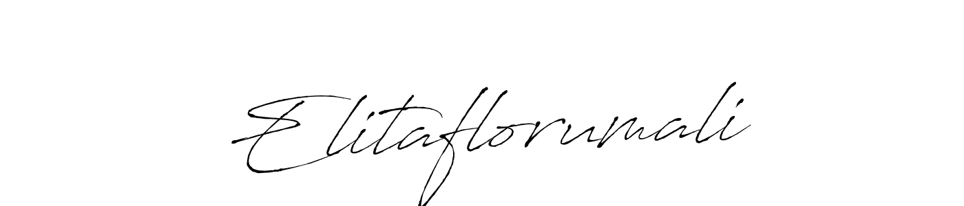 Antro_Vectra is a professional signature style that is perfect for those who want to add a touch of class to their signature. It is also a great choice for those who want to make their signature more unique. Get Elitaflorumali name to fancy signature for free. Elitaflorumali signature style 6 images and pictures png