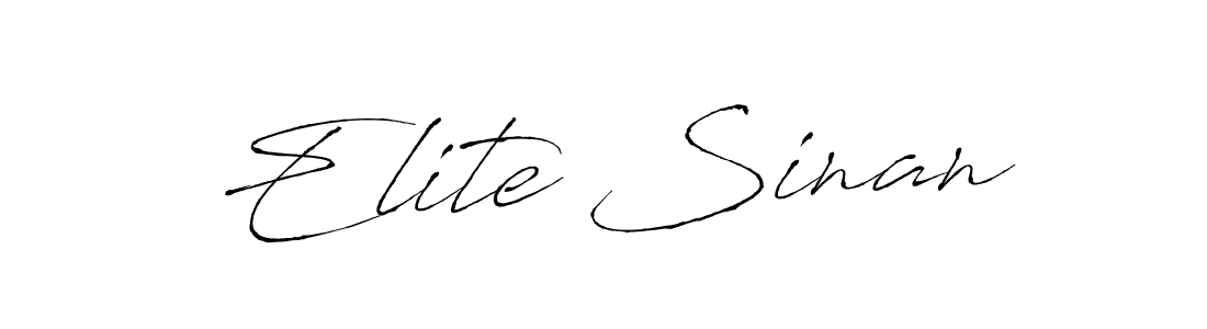 Use a signature maker to create a handwritten signature online. With this signature software, you can design (Antro_Vectra) your own signature for name Elite Sinan. Elite Sinan signature style 6 images and pictures png