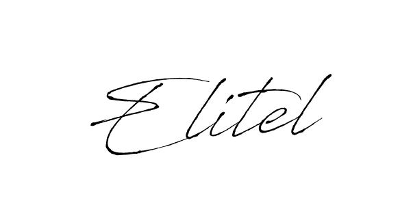 Elitel stylish signature style. Best Handwritten Sign (Antro_Vectra) for my name. Handwritten Signature Collection Ideas for my name Elitel. Elitel signature style 6 images and pictures png