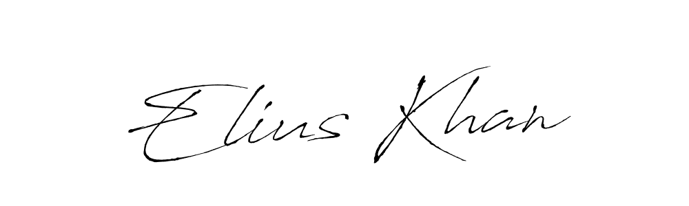 Create a beautiful signature design for name Elius Khan. With this signature (Antro_Vectra) fonts, you can make a handwritten signature for free. Elius Khan signature style 6 images and pictures png