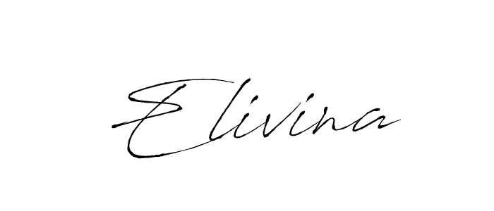 Use a signature maker to create a handwritten signature online. With this signature software, you can design (Antro_Vectra) your own signature for name Elivina. Elivina signature style 6 images and pictures png