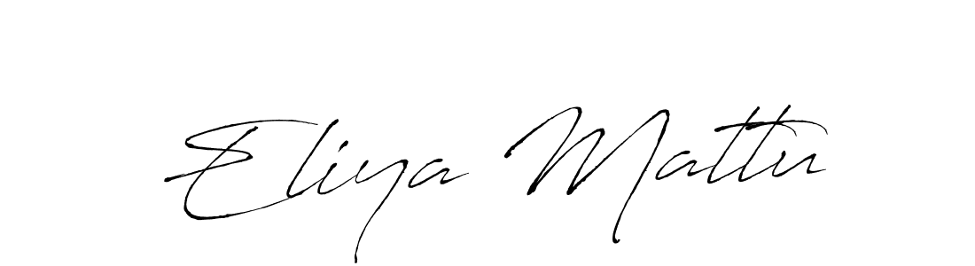 Make a short Eliya Mattu signature style. Manage your documents anywhere anytime using Antro_Vectra. Create and add eSignatures, submit forms, share and send files easily. Eliya Mattu signature style 6 images and pictures png