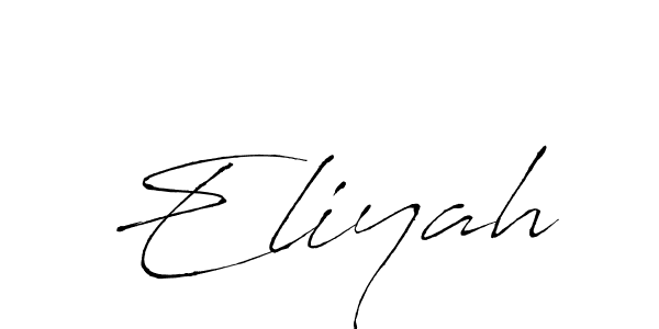 Make a beautiful signature design for name Eliyah. With this signature (Antro_Vectra) style, you can create a handwritten signature for free. Eliyah signature style 6 images and pictures png