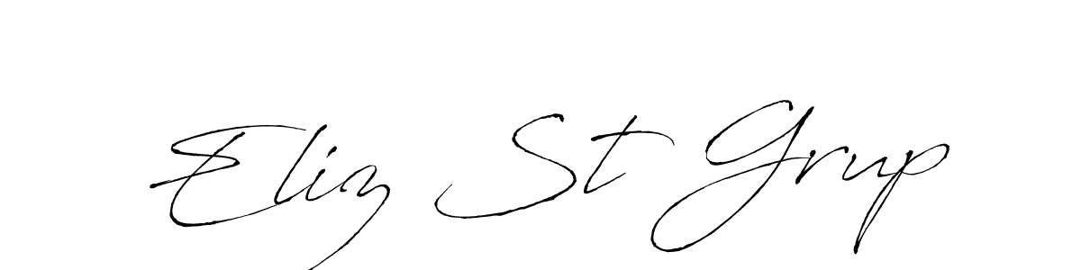 if you are searching for the best signature style for your name Eliz St Grup. so please give up your signature search. here we have designed multiple signature styles  using Antro_Vectra. Eliz St Grup signature style 6 images and pictures png