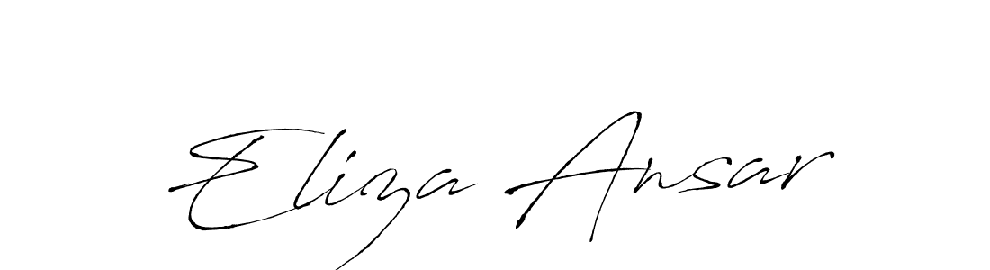 Create a beautiful signature design for name Eliza Ansar. With this signature (Antro_Vectra) fonts, you can make a handwritten signature for free. Eliza Ansar signature style 6 images and pictures png