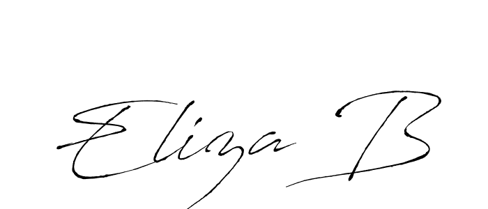 Use a signature maker to create a handwritten signature online. With this signature software, you can design (Antro_Vectra) your own signature for name Eliza B. Eliza B signature style 6 images and pictures png