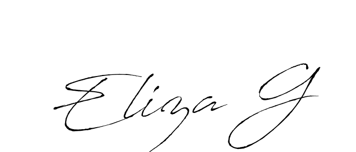 This is the best signature style for the Eliza G name. Also you like these signature font (Antro_Vectra). Mix name signature. Eliza G signature style 6 images and pictures png