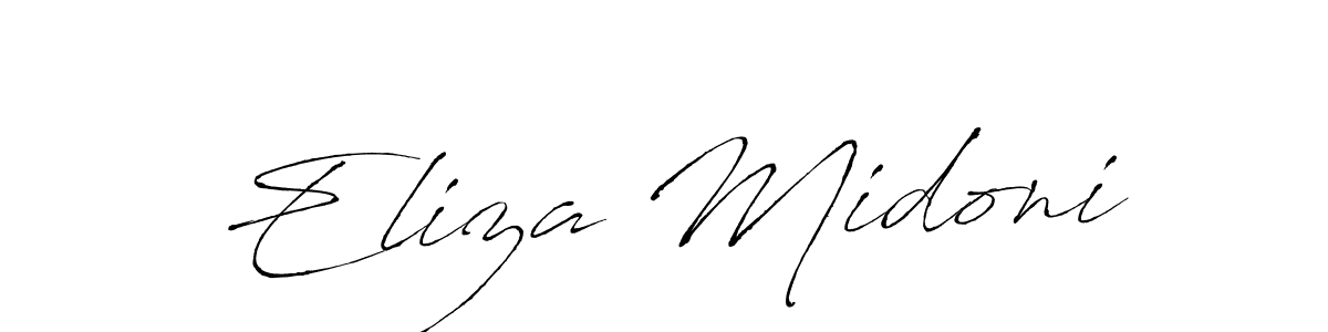 Use a signature maker to create a handwritten signature online. With this signature software, you can design (Antro_Vectra) your own signature for name Eliza Midoni. Eliza Midoni signature style 6 images and pictures png