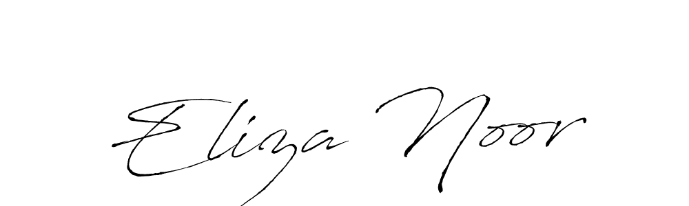 Create a beautiful signature design for name Eliza Noor. With this signature (Antro_Vectra) fonts, you can make a handwritten signature for free. Eliza Noor signature style 6 images and pictures png