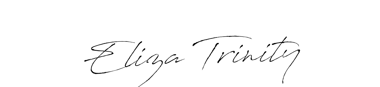 The best way (Antro_Vectra) to make a short signature is to pick only two or three words in your name. The name Eliza Trinity include a total of six letters. For converting this name. Eliza Trinity signature style 6 images and pictures png