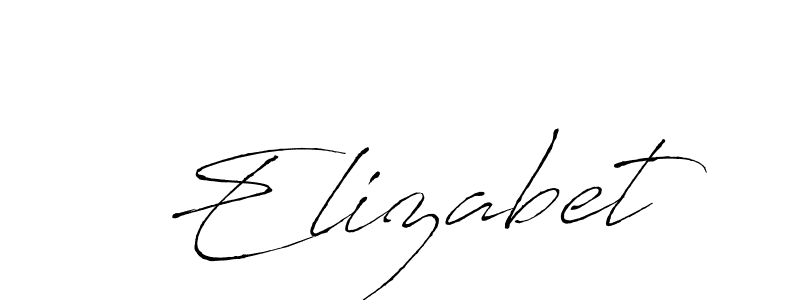 The best way (Antro_Vectra) to make a short signature is to pick only two or three words in your name. The name Elizabet include a total of six letters. For converting this name. Elizabet signature style 6 images and pictures png