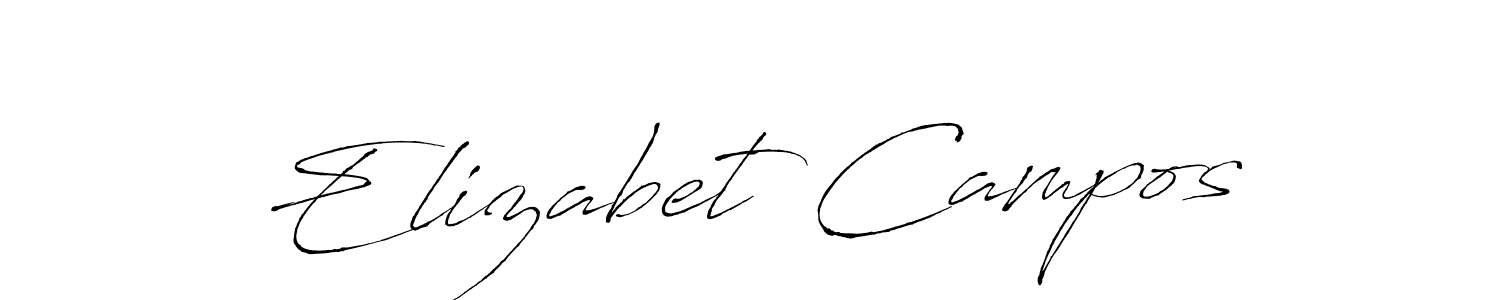 if you are searching for the best signature style for your name Elizabet Campos. so please give up your signature search. here we have designed multiple signature styles  using Antro_Vectra. Elizabet Campos signature style 6 images and pictures png