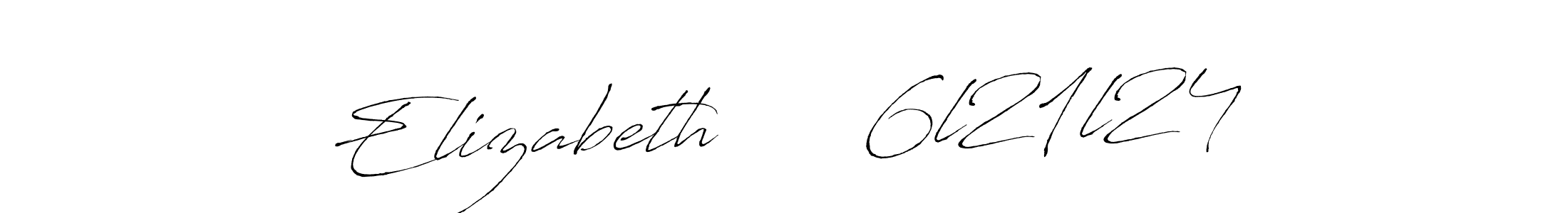 Design your own signature with our free online signature maker. With this signature software, you can create a handwritten (Antro_Vectra) signature for name Elizabeth      6l21l24. Elizabeth      6l21l24 signature style 6 images and pictures png