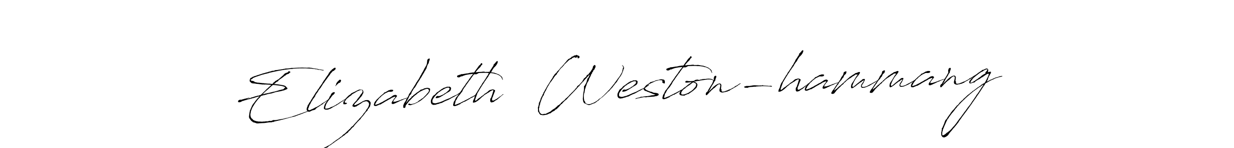 You can use this online signature creator to create a handwritten signature for the name Elizabeth  Weston-hammang. This is the best online autograph maker. Elizabeth  Weston-hammang signature style 6 images and pictures png