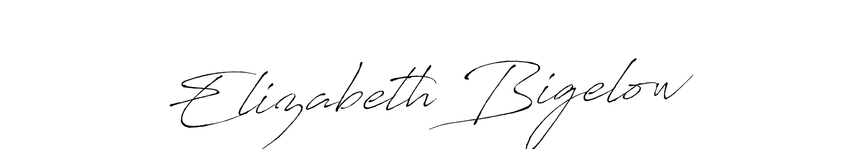 Make a beautiful signature design for name Elizabeth Bigelow. With this signature (Antro_Vectra) style, you can create a handwritten signature for free. Elizabeth Bigelow signature style 6 images and pictures png