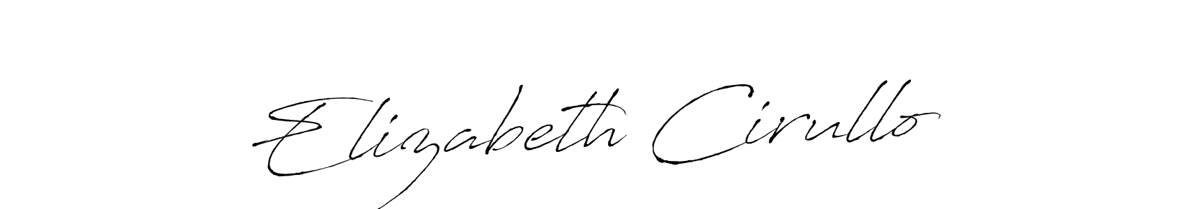 It looks lik you need a new signature style for name Elizabeth Cirullo. Design unique handwritten (Antro_Vectra) signature with our free signature maker in just a few clicks. Elizabeth Cirullo signature style 6 images and pictures png