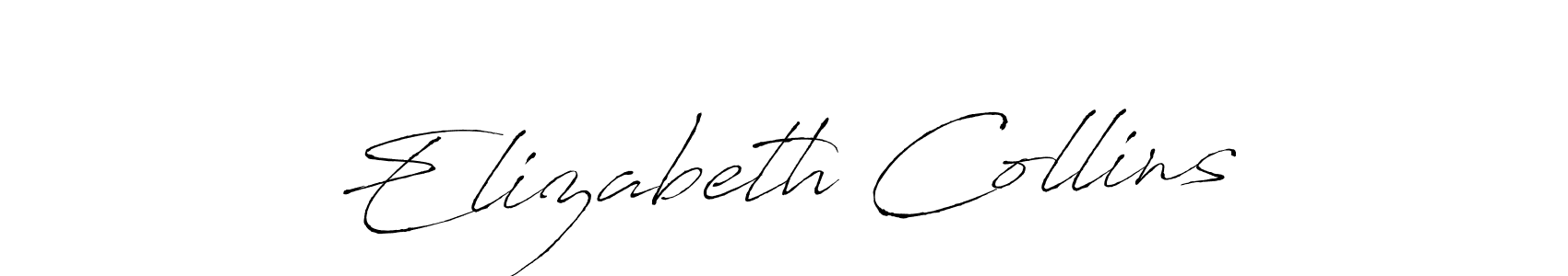 Make a beautiful signature design for name Elizabeth Collins. With this signature (Antro_Vectra) style, you can create a handwritten signature for free. Elizabeth Collins signature style 6 images and pictures png