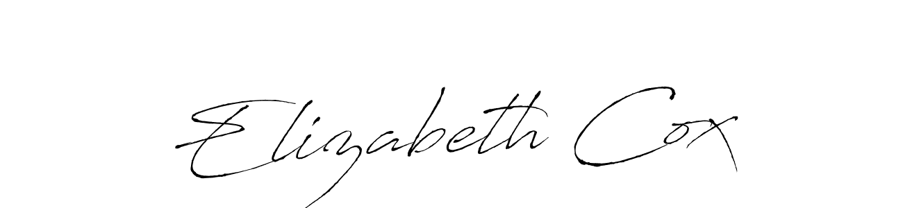 Elizabeth Cox stylish signature style. Best Handwritten Sign (Antro_Vectra) for my name. Handwritten Signature Collection Ideas for my name Elizabeth Cox. Elizabeth Cox signature style 6 images and pictures png