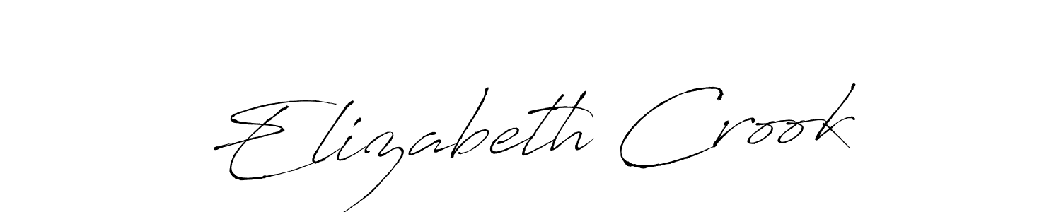 Use a signature maker to create a handwritten signature online. With this signature software, you can design (Antro_Vectra) your own signature for name Elizabeth Crook. Elizabeth Crook signature style 6 images and pictures png