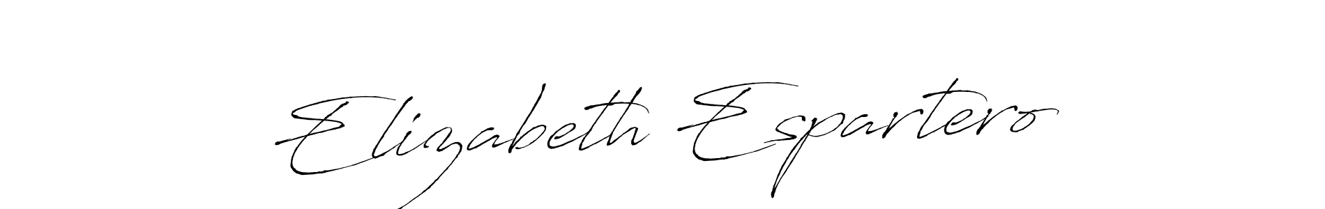 Make a beautiful signature design for name Elizabeth Espartero. With this signature (Antro_Vectra) style, you can create a handwritten signature for free. Elizabeth Espartero signature style 6 images and pictures png