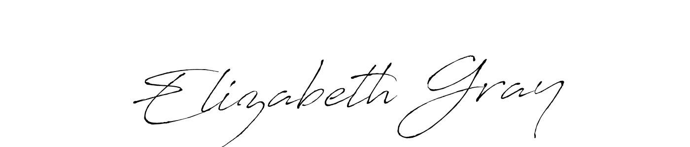 Create a beautiful signature design for name Elizabeth Gray. With this signature (Antro_Vectra) fonts, you can make a handwritten signature for free. Elizabeth Gray signature style 6 images and pictures png