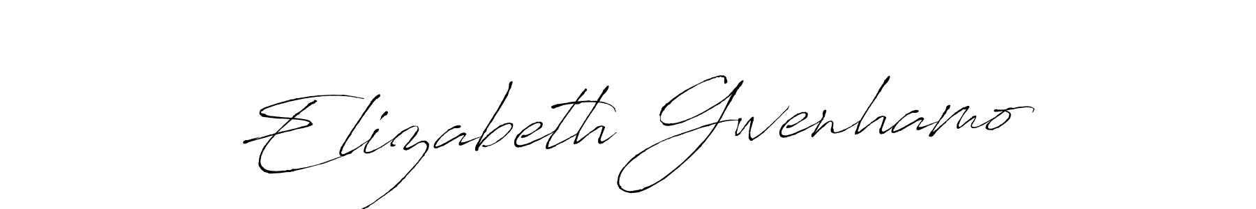 You should practise on your own different ways (Antro_Vectra) to write your name (Elizabeth Gwenhamo) in signature. don't let someone else do it for you. Elizabeth Gwenhamo signature style 6 images and pictures png