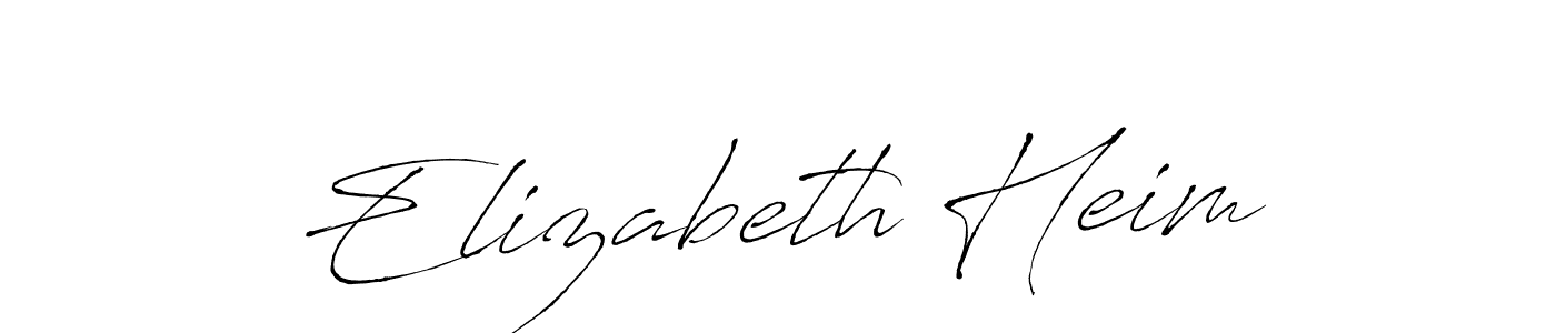 Create a beautiful signature design for name Elizabeth Heim. With this signature (Antro_Vectra) fonts, you can make a handwritten signature for free. Elizabeth Heim signature style 6 images and pictures png