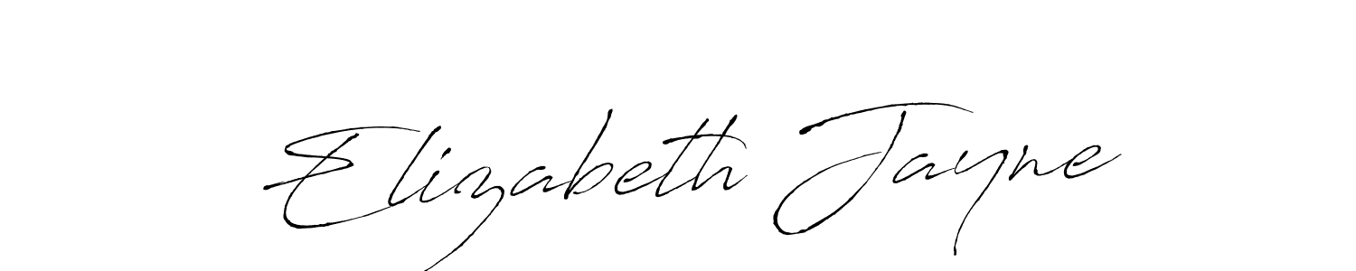 Create a beautiful signature design for name Elizabeth Jayne. With this signature (Antro_Vectra) fonts, you can make a handwritten signature for free. Elizabeth Jayne signature style 6 images and pictures png